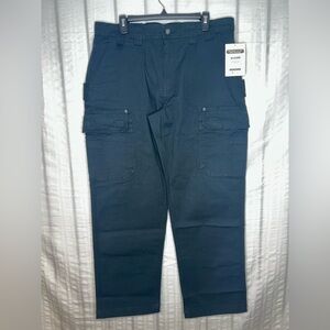 New Duluth Trading Flex Fire Hose Cargo Ultimate Pants Men's 36x32 Black Spandex